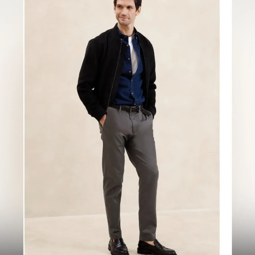 Banana Republic Slim Fit Chino Basic Flint Grey Size 32x32